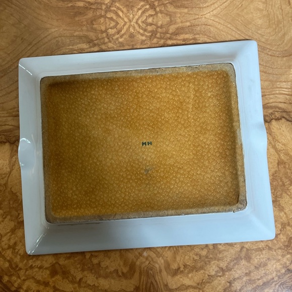 Hermes Soleil Blue Porcelain Tray / Vintage Ashtray with Sun Design - Picture 8 of 12